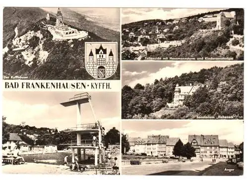 AK, Bad Frankenhausen Kyffh., fünf Abb., 1971