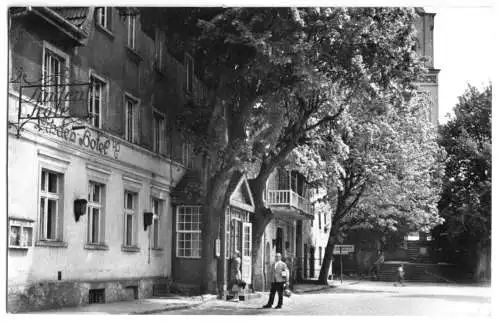 AK, Buckow Märkische Schweiz, HOG Linden-Hotel am Markt, 1962