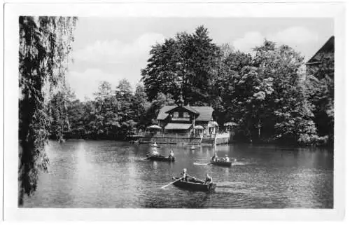 Ansichtskarte, Freiberg Sa., Schwanenschlößchen, 1956