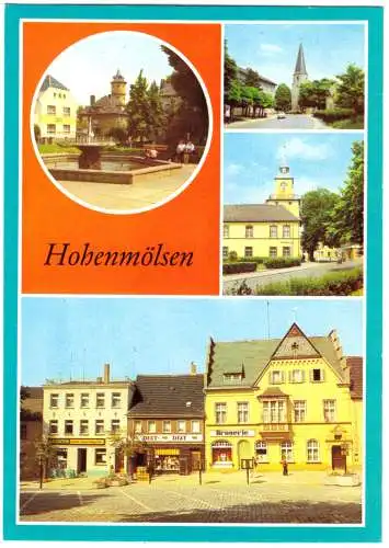 Ansichtskarte, Hohenmölsen, vier Abb., 1984