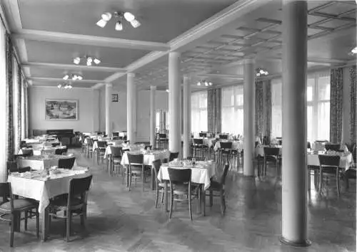 AK, Bad Berka Ilm, Klinisches Sanatorium, Speisesaal, 1966