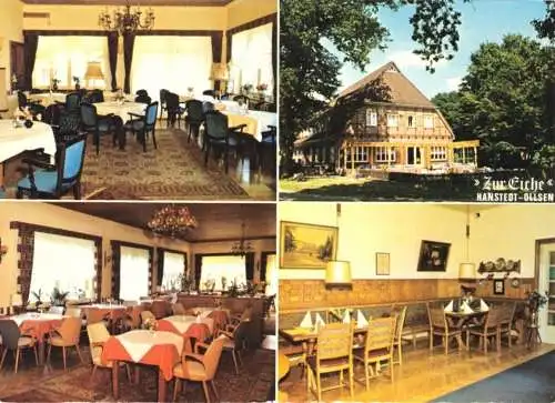 AK, Hanstedt - Ollsen, Kr. Harburg, Gasthaus "Zur Eiche", vier Abb., um 1965