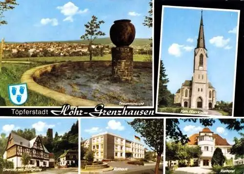 AK, Höhr - Grenzhausen, fünf Abb., 1977