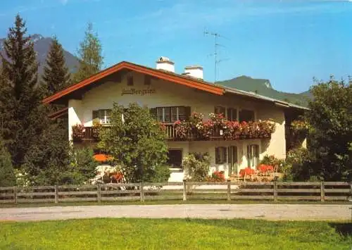 Ansichtskarte, Strub / Berchtesgaden, Haus Bergries, Silberbergstr. 87, um 1980