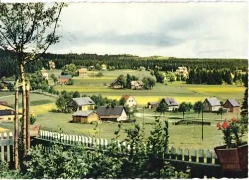 Ansichtskarte, Fleckl im Fichtelgeb., Teilansicht, um 1965