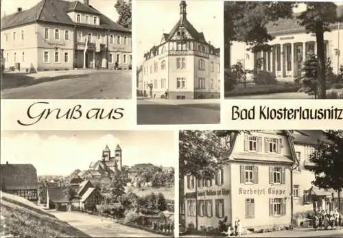 Ansichtskarte, Bad Klosterlausnitz, fünf Abb., 1973