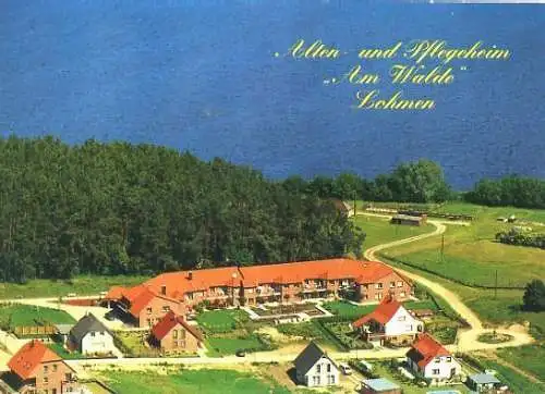 Ansichtskarte, Lohmen, Pflegeheim "Am Walde", Luftbild, ca. 1994