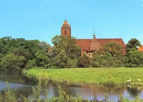 Ansichtskarte, Güstrow, Blick zum Dom, 1986