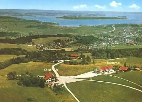 Ansichtskarte, Reit, Seiseralm und Seiserhof, Luftbild, 1974