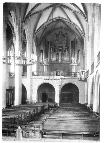 AK, Jena, Stadtkirche St. Michael, Blick zur Orgel, 1977