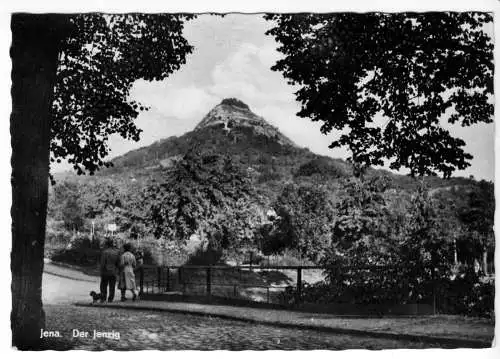 AK, Jena, Blick zum Jenzig, 1961