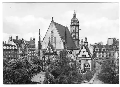 AK, Leipzig, Blick zur Thomaskirche, 1960