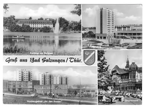 AK, Bad Salzungen Thür., vier Abb., 1980