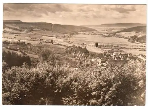 AK, Wasungen Werra, Blick von der Burg Maienluft ins Werratal, 1970