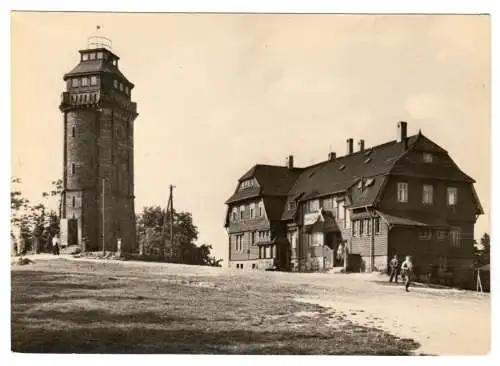 AK, Wildenthal Erzgeb., Gipfelbebauung des Auersbrges, 1968