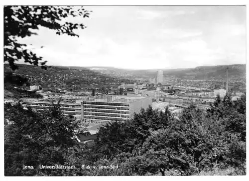 AK, Jena, Teilansicht, Blick von Jena-Süd, 1973