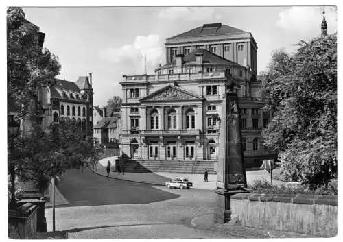 AK, Altenburg, Blick zum Landestheater, 1976