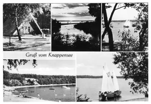 AK, Knappensee, Gruß vom Knappensee, fünf Abb., 1979