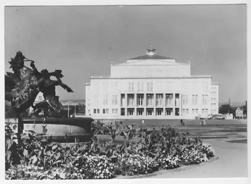 AK, Leipzig, Opernhaus am Karl-Marx-Platz, 1961