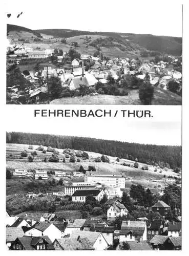 AK, Fehrenbach Thür., zwei Teilansichten, 1982