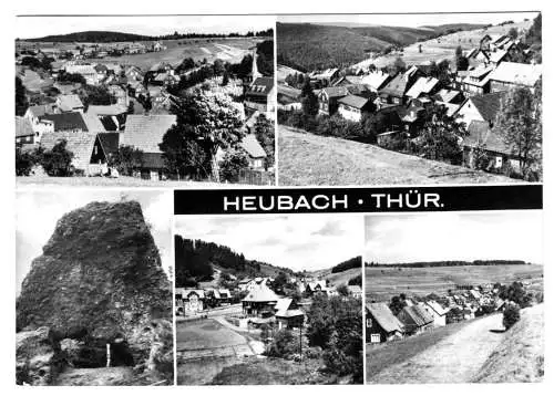 AK, Heubach Thür., fünf Abb., 1972