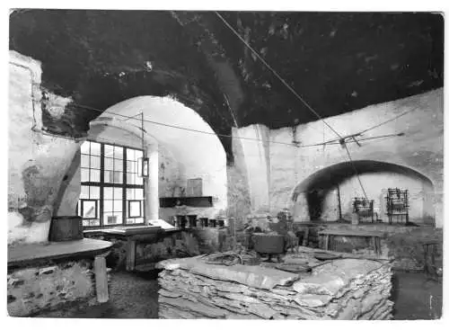 AK, Burgk, Heimat- und Schloßmuseum, Schloßküche, 1978
