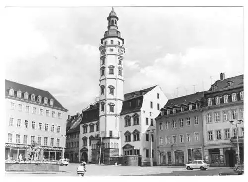 AK, Gera, Blick zum Rathaus, 1973