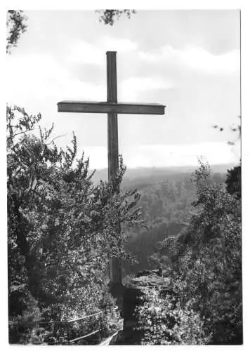 AK, Greiz, Das "Weiße Kreuz", 1988