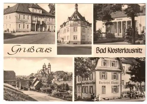 AK, Bad Klosterlausnitz, fünf Abb., 1973