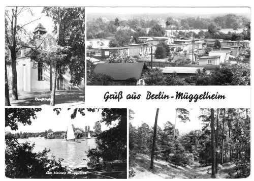 AK, Berlin Müggelheim, vier Abb., 1977