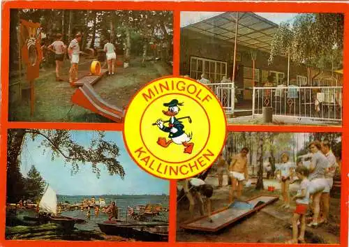 AK, Kallinchen, Minigolf-Anlage, vier Abb., gestaltet, 1982