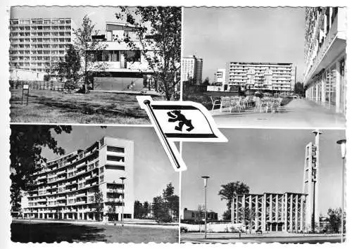 AK, Berlin Tiergarten, Das neue Hansaviertel, vier Abb., um 1960