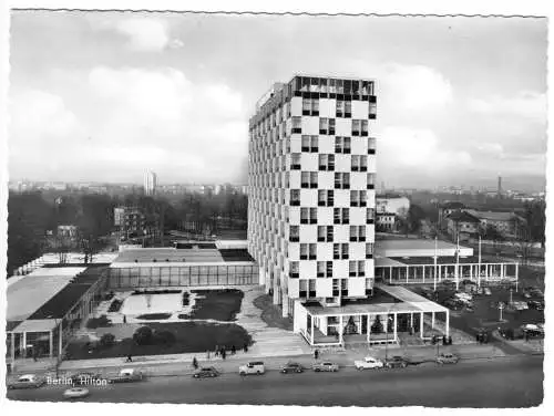 AK, Berlin Tiergarten, Hotel Berlin Hilton (heute InterContinental), um 1960