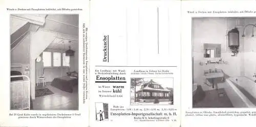 Konglomerat von Werbemitteln für Ensoplatten, 1927 - 1929, Berlin