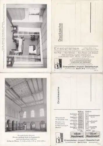 Konglomerat von Werbemitteln für Ensoplatten, 1927 - 1929, Berlin