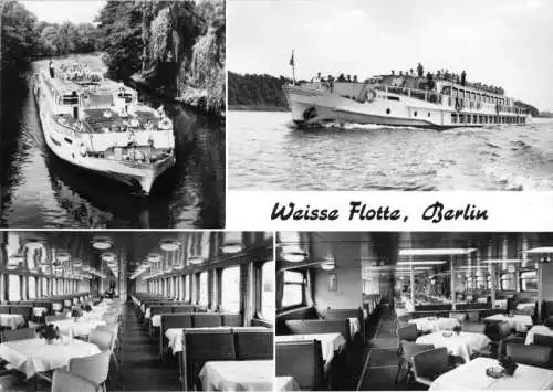 AK, Berlin, Weisse Flotte, vier Abb., MS "Friedrich Wolf", 1970