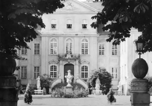 AK, Rammenau, Barockschloß, Ansicht vom Ehrenhof, 1983