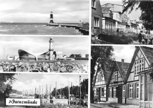 AK, Rostock Warnemünde, fünf Abb., 1975