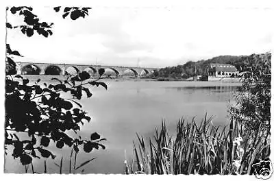 AK, Witten Ruhr, Ruhrpartie mit Brücke, 1962