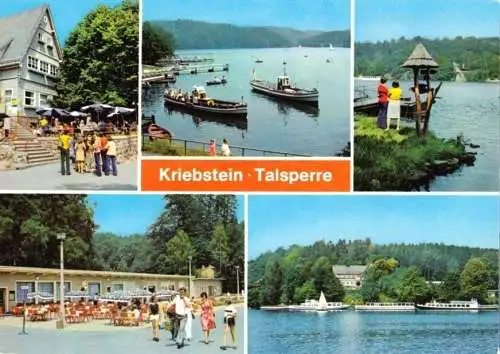 AK, Kriebstein Kr. Hainichen, Kriebstein-Talsperre, fünf Abb., 1987