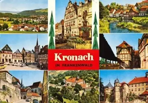 AK, Kronach Frankenwald, 8 Abb., ca. 1975