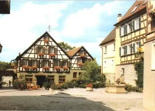 AK, Weikersheim, Weinmarkt und Bastion, um 1990