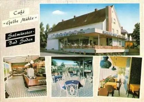 AK, Salmünster -  Bad Soden, Café "Gelbe Mühle", 1975