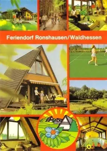 AK, Ronshausen - Machtlos, Feriendorf Ronshausen, 8 Abb