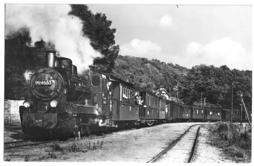 AK, Insel Rügen, "Rasender Roland" auf der Strecke, 1968