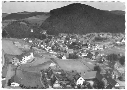 AK, Willingen Waldeck, Luftbild-Teilansicht, 1963