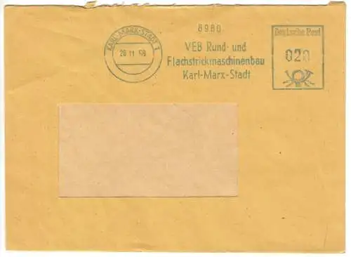 AFS, VEB Rund- und Flachstrickmaschinen, o Karl-Marx-Stadt 1, 26.11.58