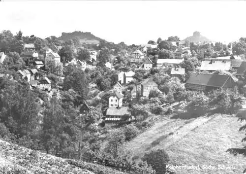 AK, Reinhardtsdorf Sächsische Schweiz, Teilansicht, 1983