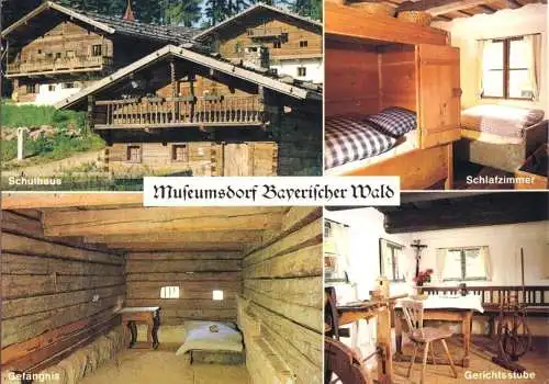 AK, Tittling / Passau, Museumsdorf Bayerischer Wald, vier Abb., um 1985