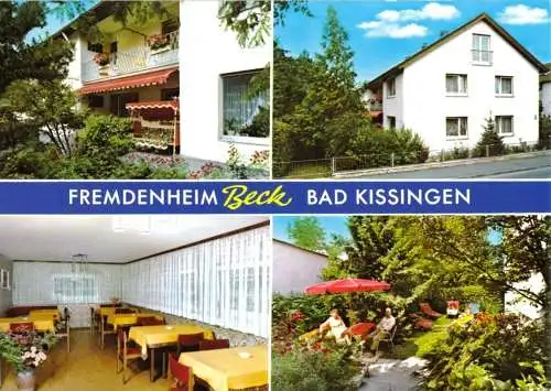 AK, Bad Kissingen, Fremdenheim Beck, vier Abb., um 1980